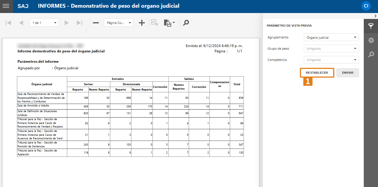 haga clic en Restablecer